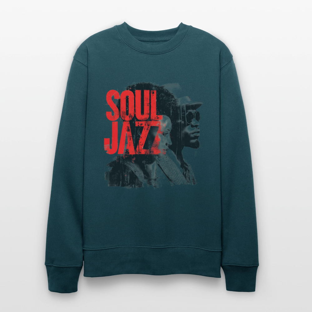 The Essence of Soul Jazz, Ekologisk sweatshirt CHANGER unisex från Stanley/Stella - mörk petrol