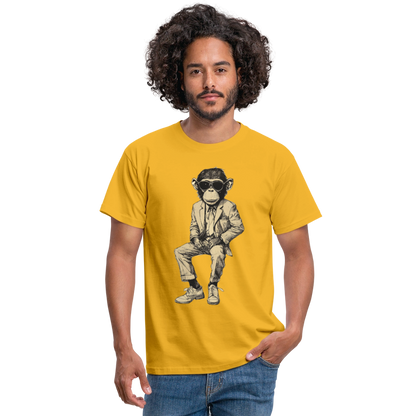 Mod Monkey, T-shirt herr - gul