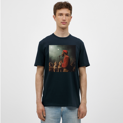 Howling at the Moon, T-shirt herr - marinblå