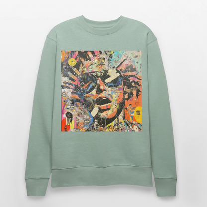 Cosmic Soul Groove, Ekologisk sweatshirt CHANGER unisex från Stanley/Stella - ljus grågrön