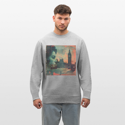 The Beat of London, Ekologisk sweatshirt CHANGER unisex från Stanley/Stella - gråmelerad