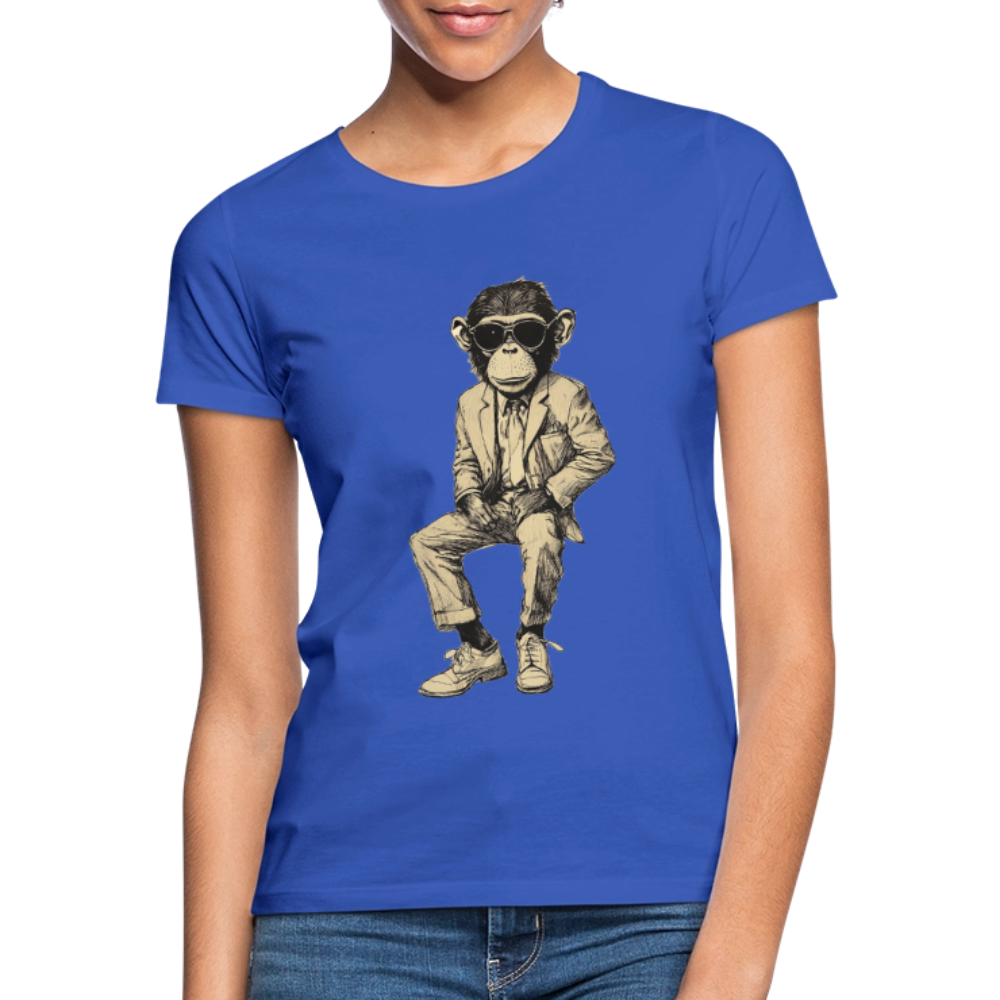 Mod Monkey, T-shirt dam - royalblå