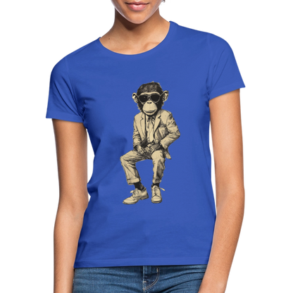 Mod Monkey, T-shirt dam - royalblå