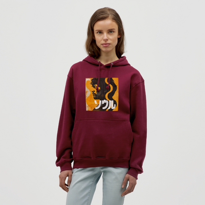 Nippon Grooves, Luvtröja unisex - bordeaux