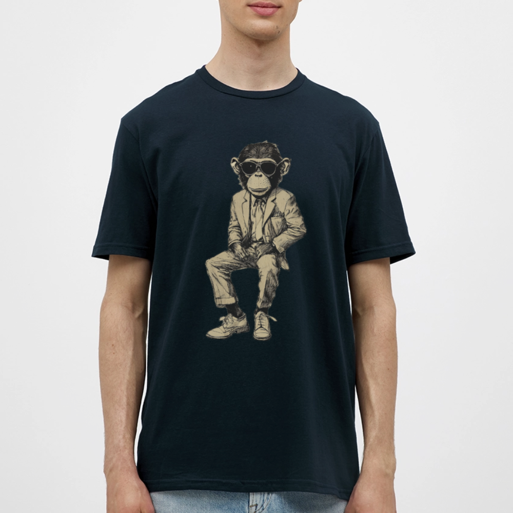 Mod Monkey, T-shirt herr - marinblå