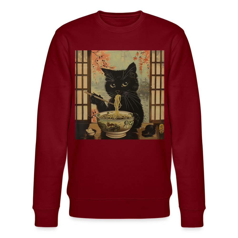 Ramenkatt, Ekologisk sweatshirt CHANGER unisex från Stanley/Stella - vinröd