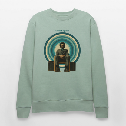 The Creator Has a Free Jazz Plan, Ekologisk sweatshirt CHANGER unisex från Stanley/Stella - ljus grågrön