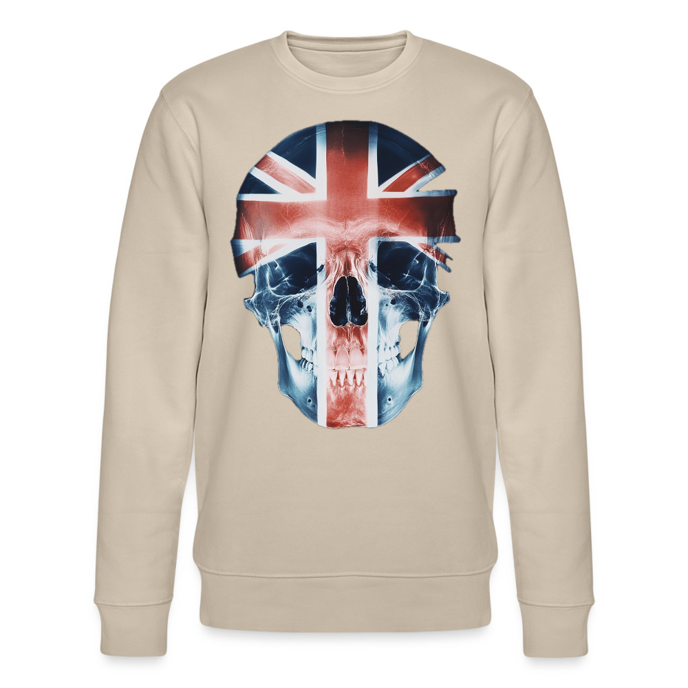 God Save the Skull, Ekologisk sweatshirt CHANGER unisex från Stanley/Stella - beige