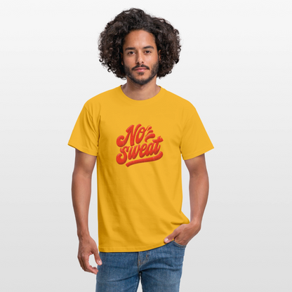 No sweat, T-shirt unisex - gul