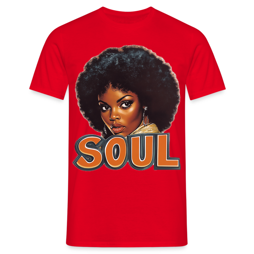 Soulful Vibes, T-shirt herr - röd