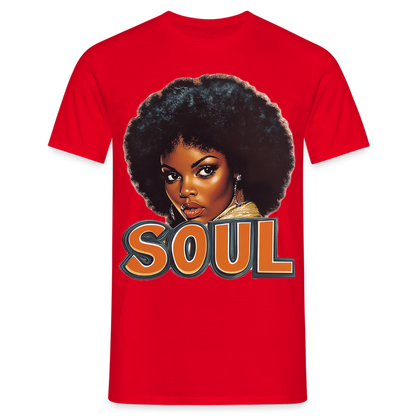 Soulful Vibes, T-shirt herr - röd