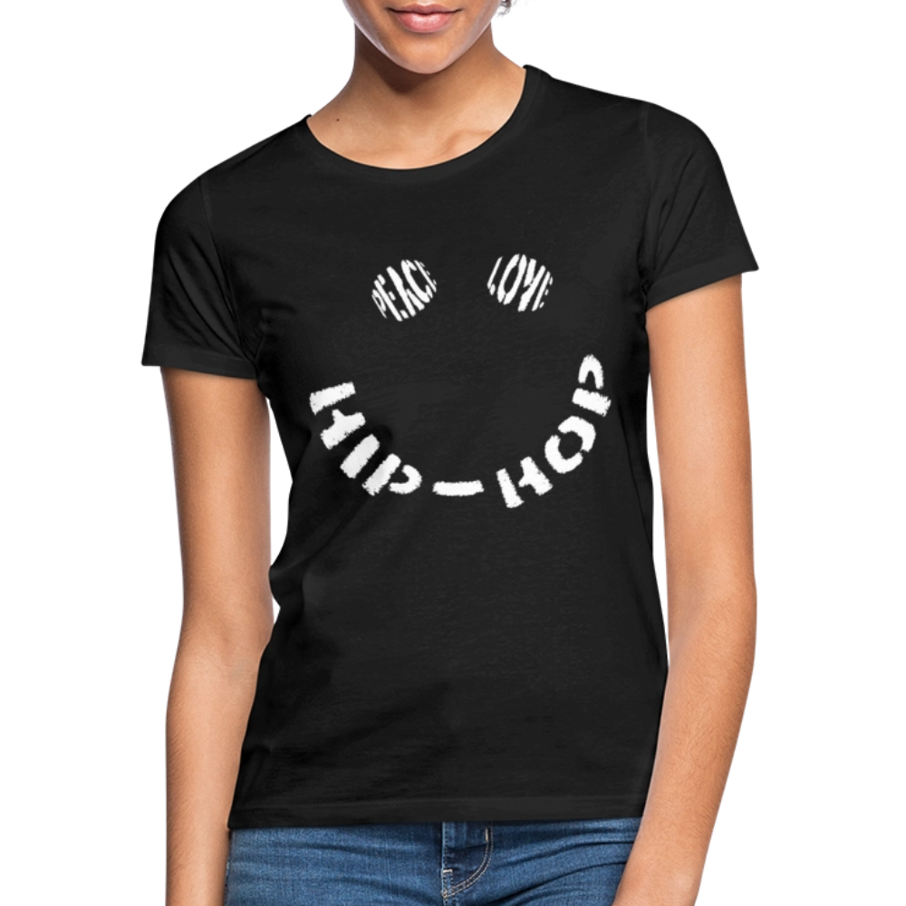 Peace, Love & Hip-Hop, T-shirt dam - svart