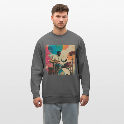 Rhythms of the Midnight Sky, Ekologisk sweatshirt CHANGER unisex från Stanley/Stella - kolgrå