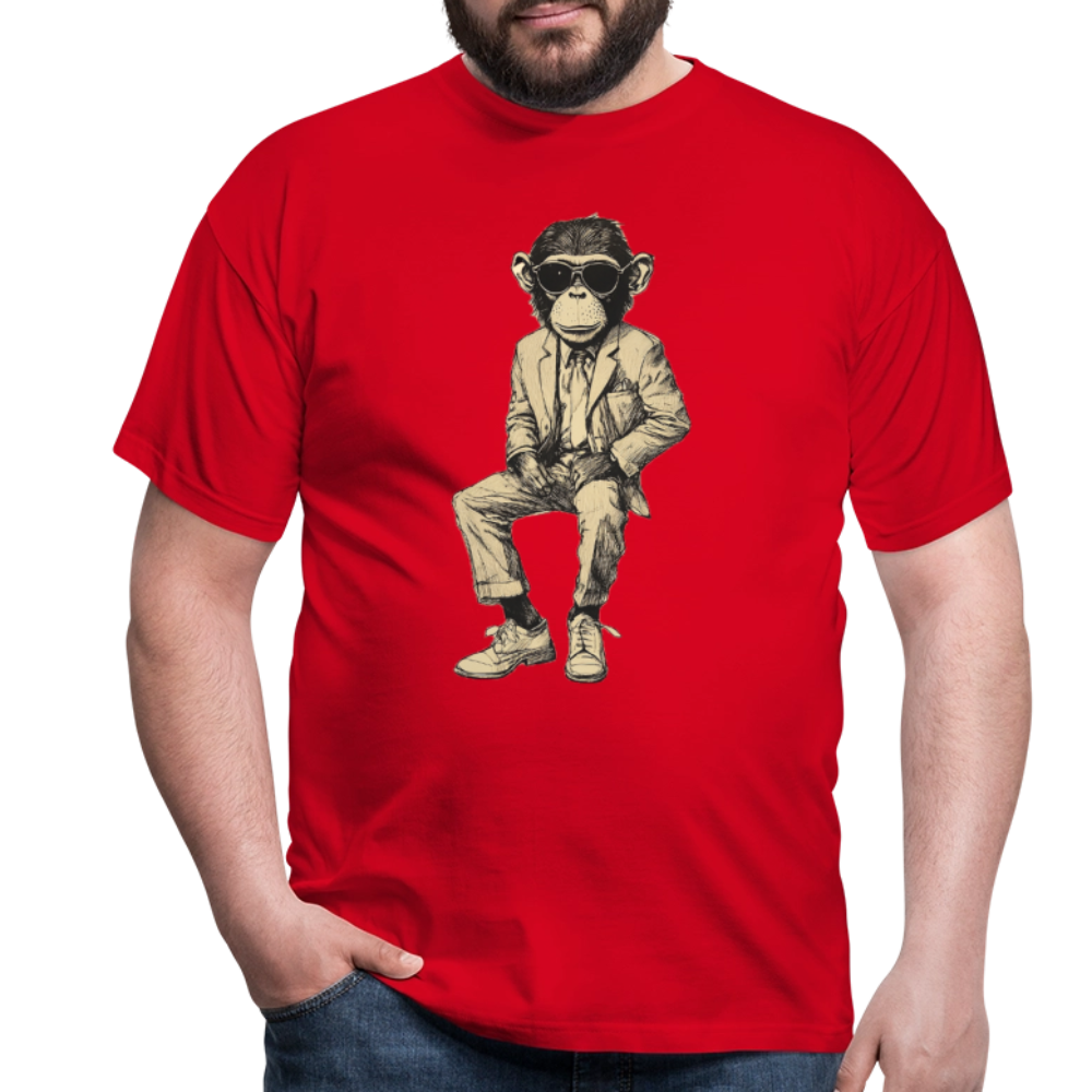 Mod Monkey, T-shirt herr - röd