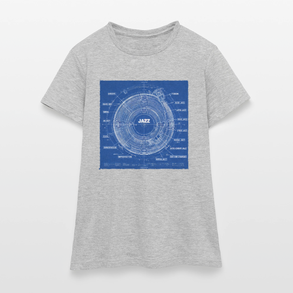 Kind of Blueprint, T-shirt dam - gråmelerad