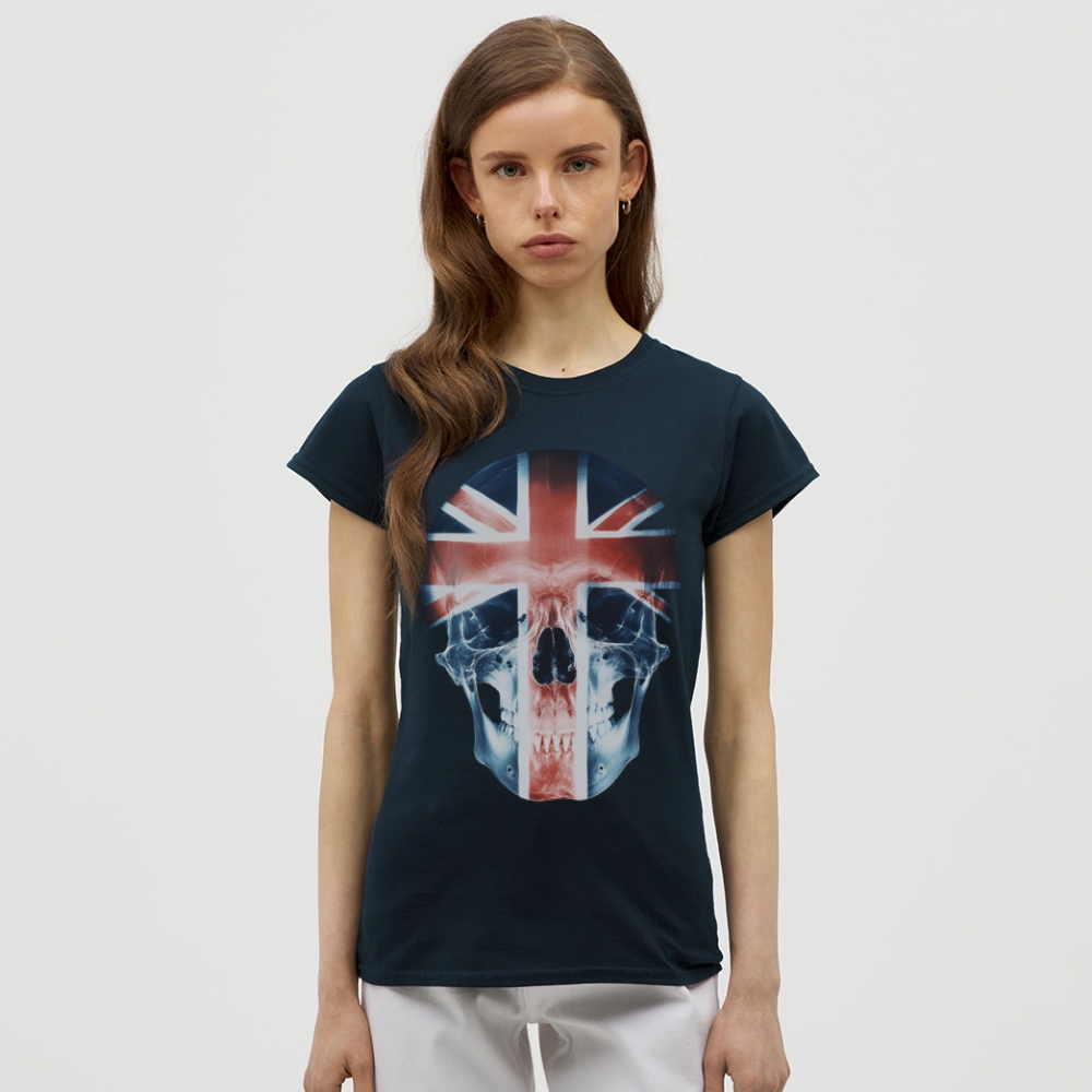 God Save the Skull, T-shirt dam - marinblå