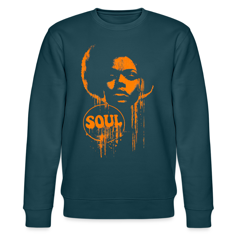 SOUL GLOW, Ekologisk sweatshirt CHANGER unisex från Stanley/Stella - mörk petrol