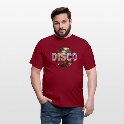 Disco Dreamscape, T-shirt herr - tegelröd