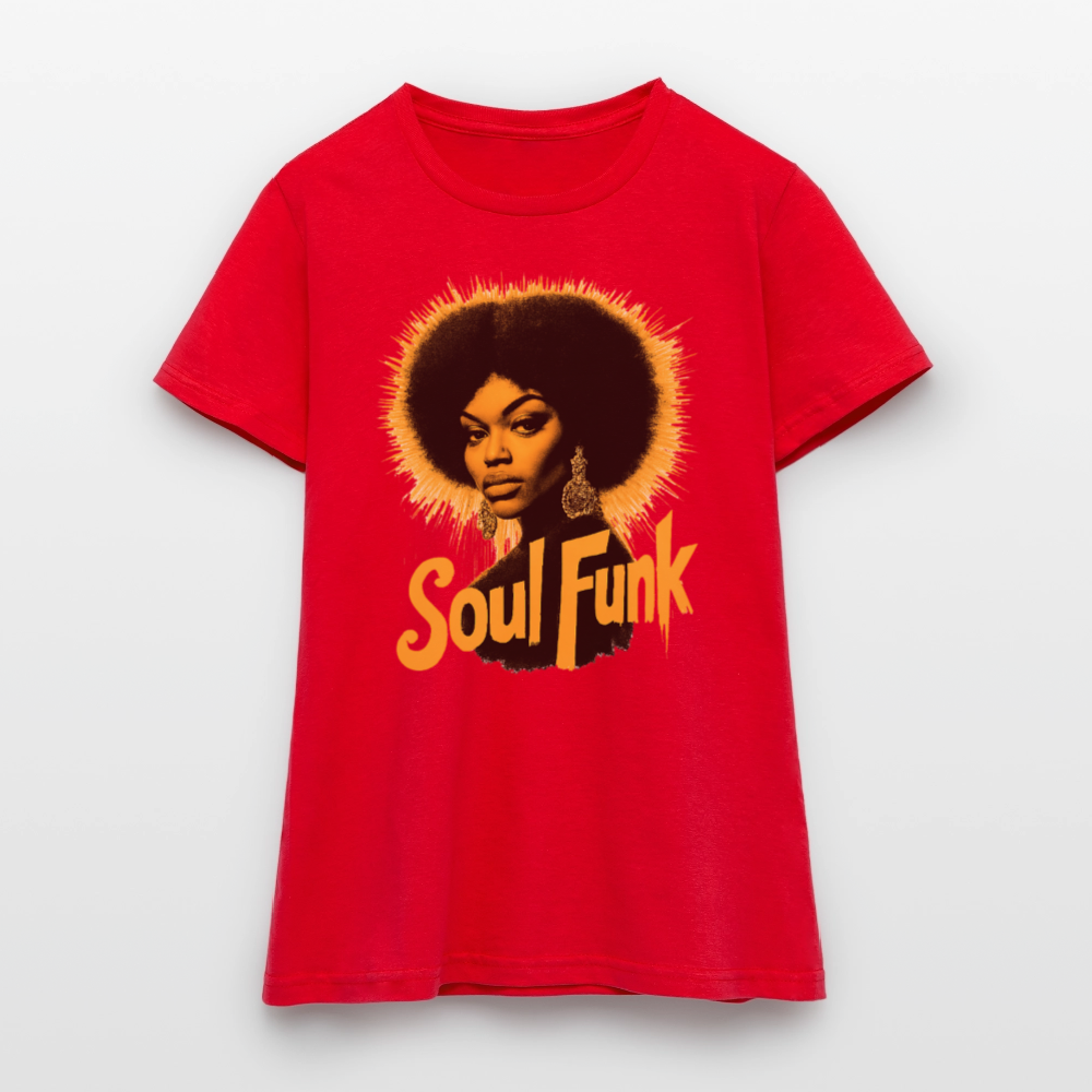 Soul Funk, T-shirt dam - röd