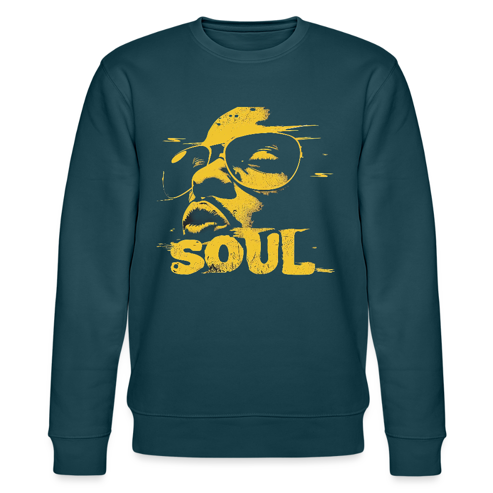 Funky Soul, Ekologisk sweatshirt CHANGER unisex från Stanley/Stella - mörk petrol