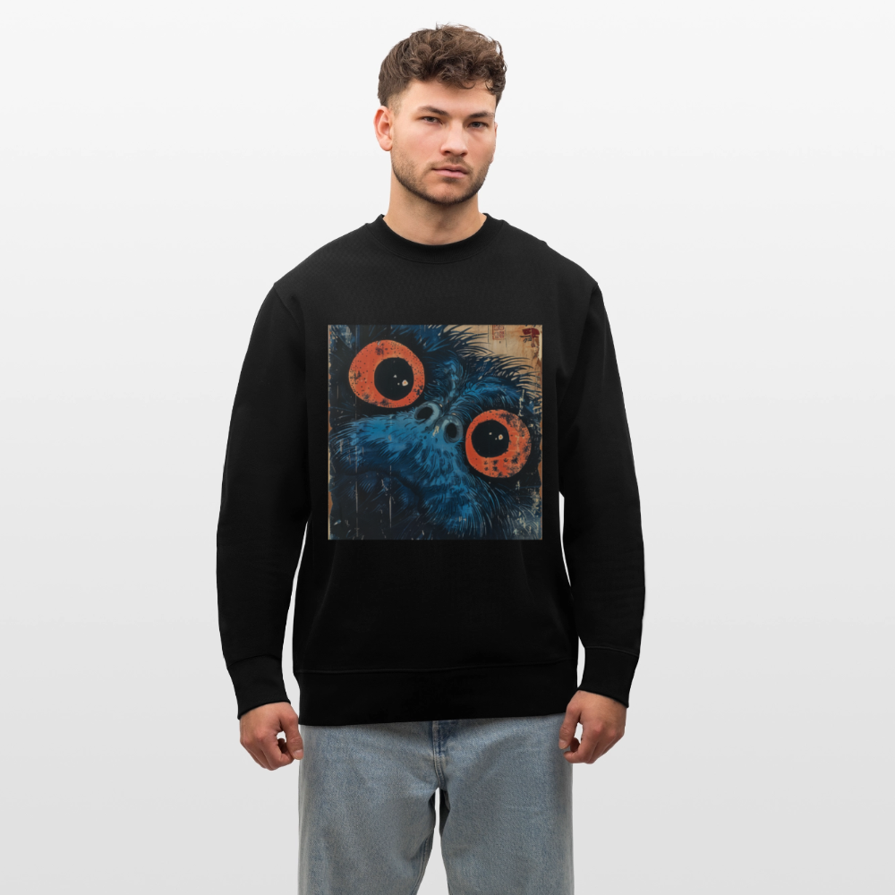 Den blå vännen, Ekologisk sweatshirt CHANGER unisex från Stanley/Stella - svart