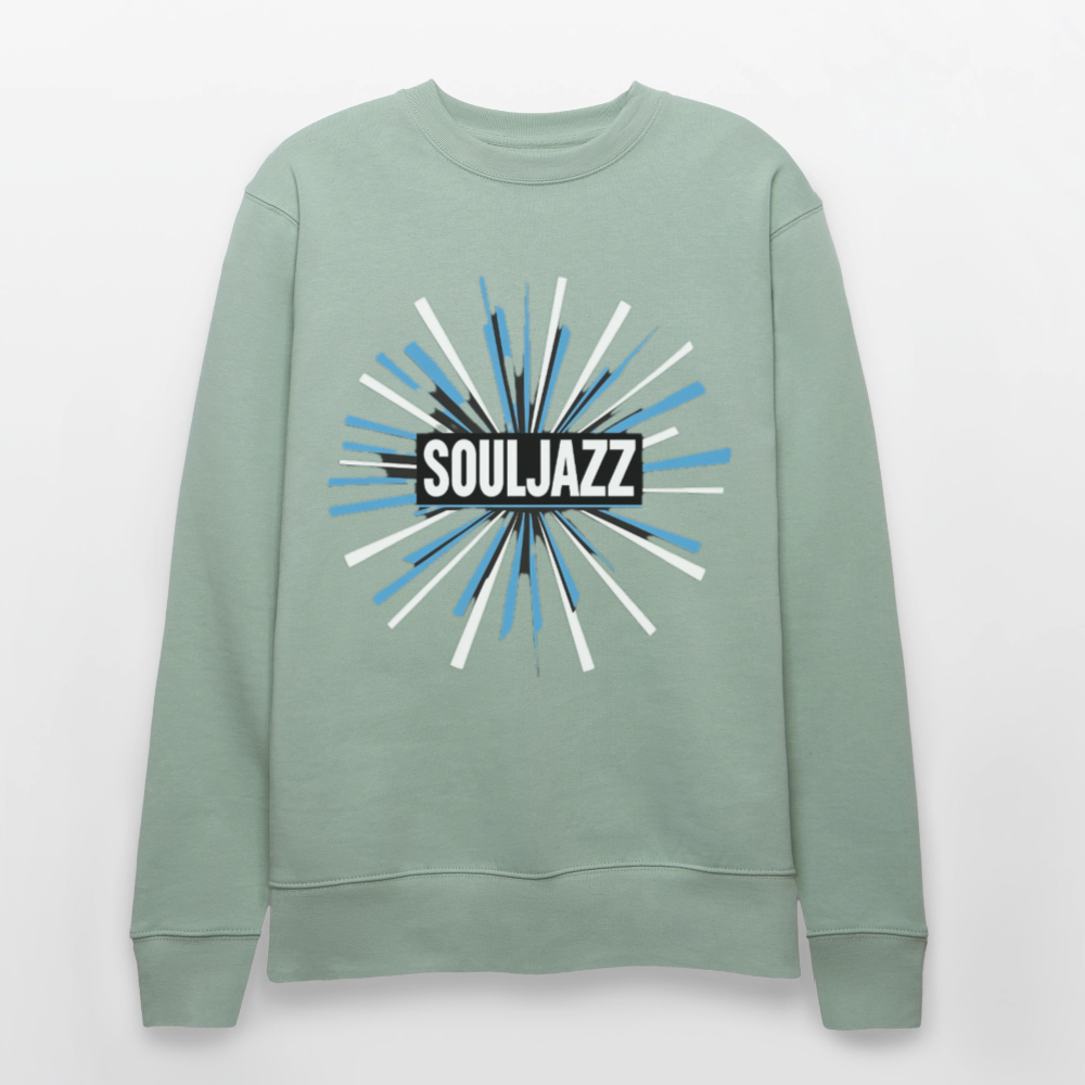 Jazz Meets Soul, Ekologisk sweatshirt CHANGER unisex från Stanley/Stella - ljus grågrön