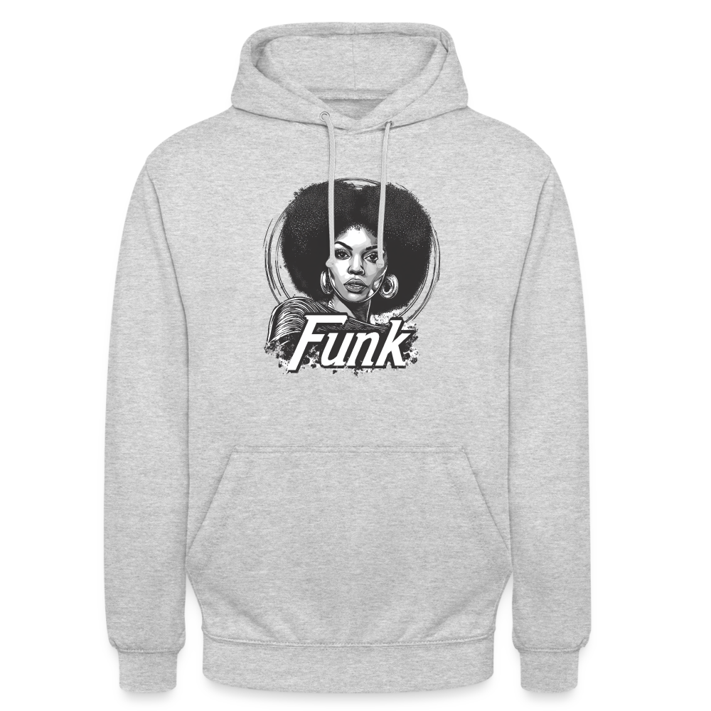 Funk Queen, Luvtröja unisex - ljusgråmelerad