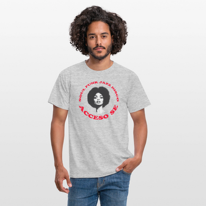 Where Music Lives – Powered by Acceso Family, T-shirt unisex - gråmelerad
