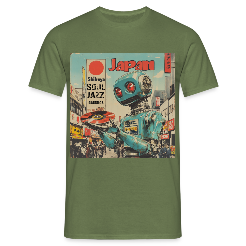 Shibuya Soul Jazz Classics, T-shirt herr - Militärgrön