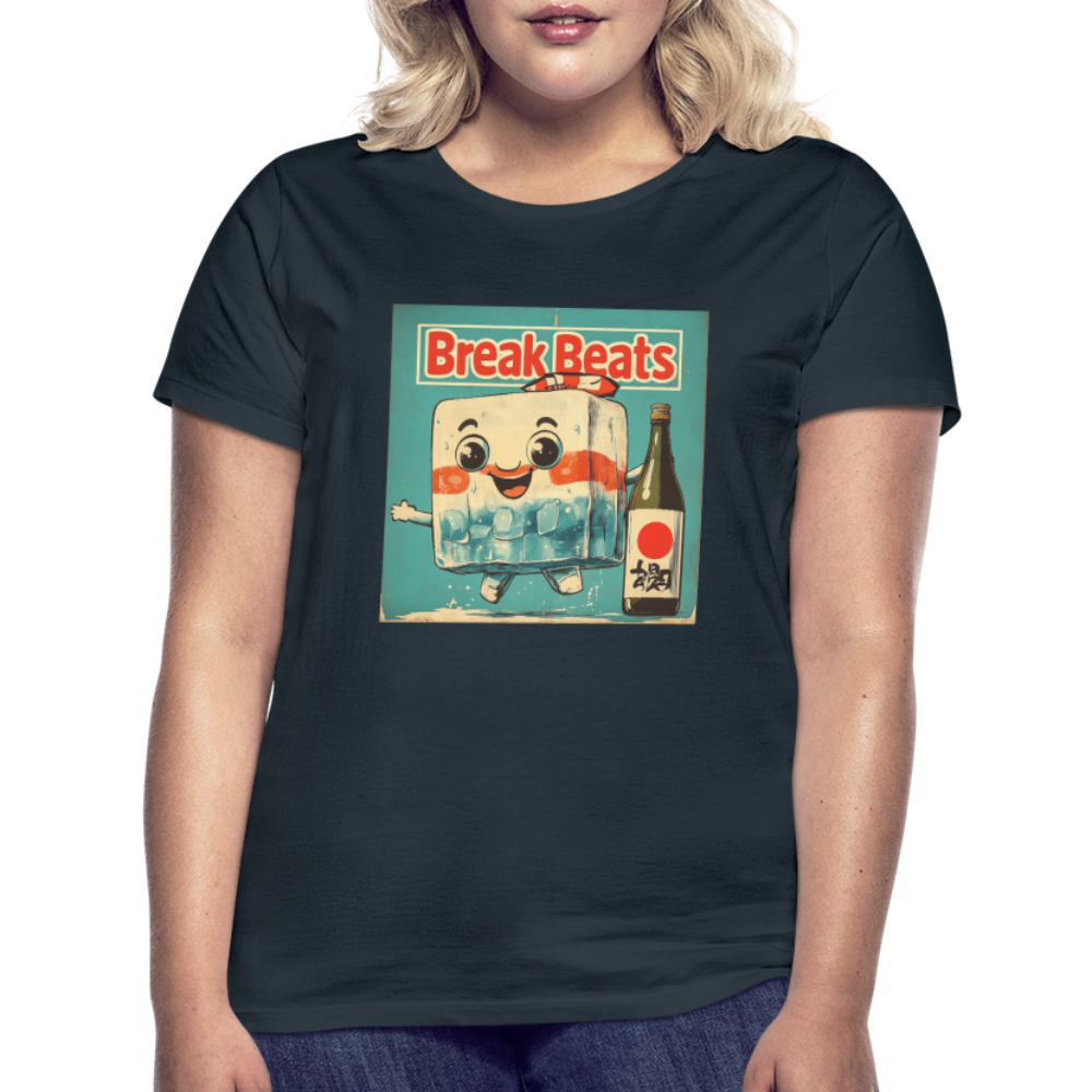 Nippon Break Beats, T-shirt dam - marinblå