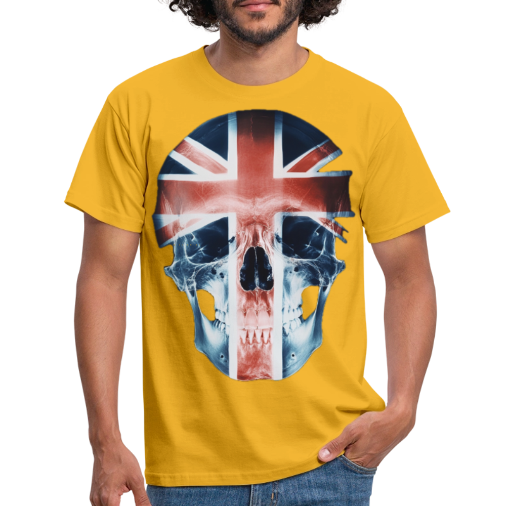 God Save the Skull, T-shirt herr - gul