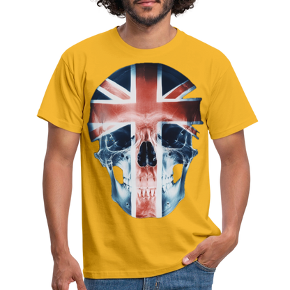 God Save the Skull, T-shirt herr - gul