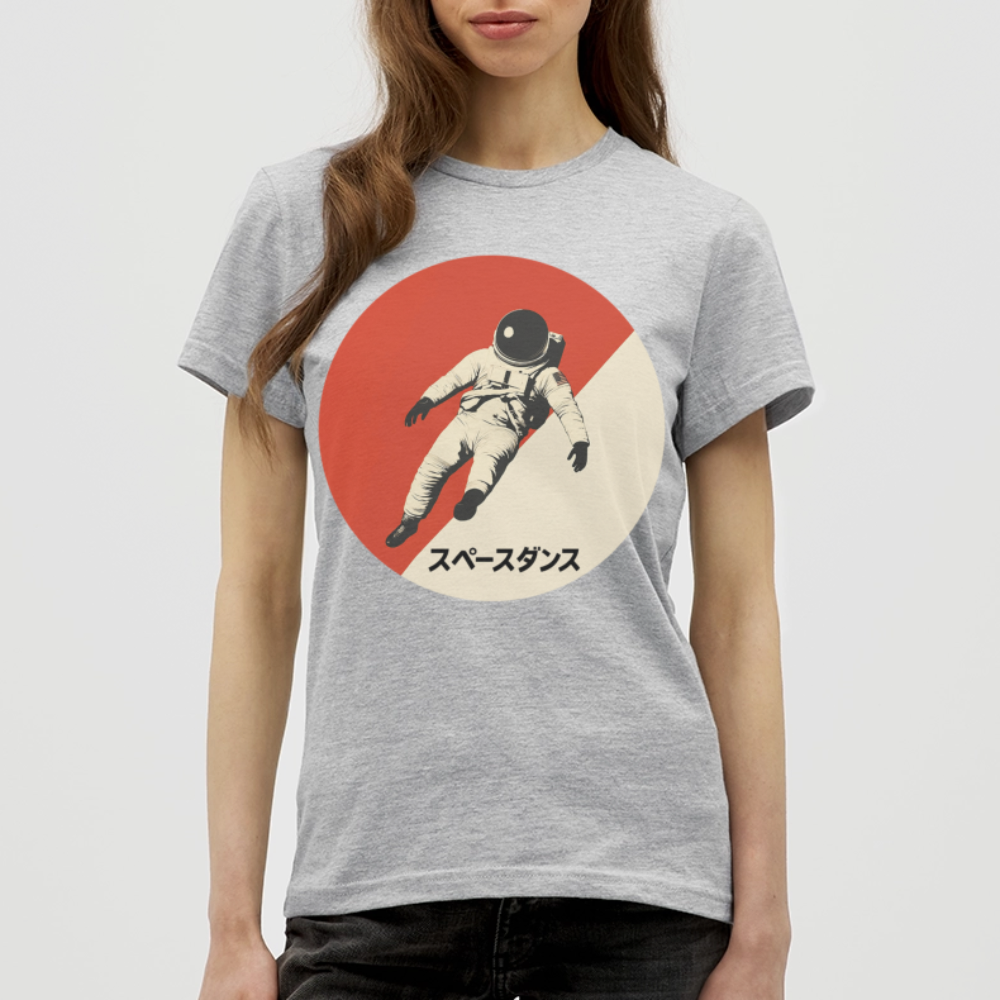Space Dance, T-shirt dam - gråmelerad