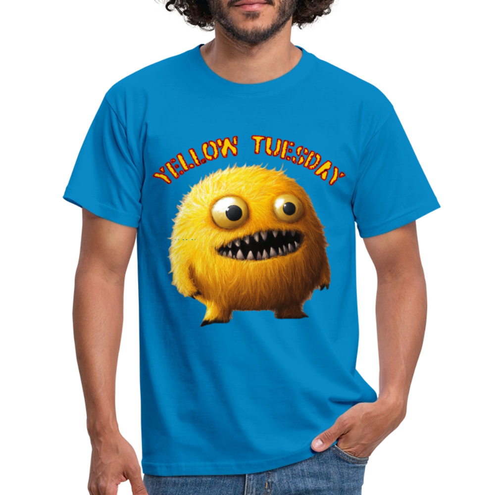 Yellow Tuesday – Funky, Not Blue, T-shirt herr - kungsblå