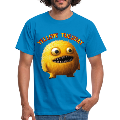 Yellow Tuesday – Funky, Not Blue, T-shirt herr - kungsblå