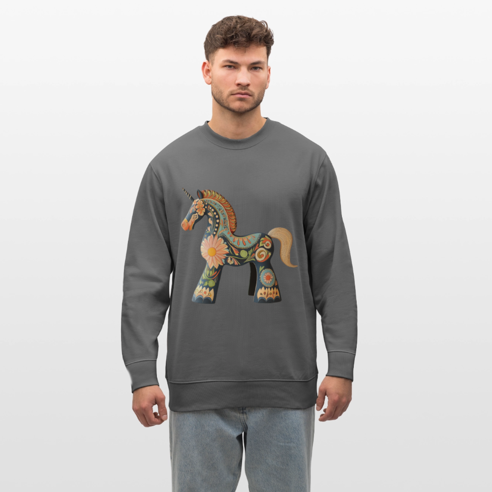 Färger av magi, Ekologisk sweatshirt CHANGER unisex från Stanley/Stella - kolgrå