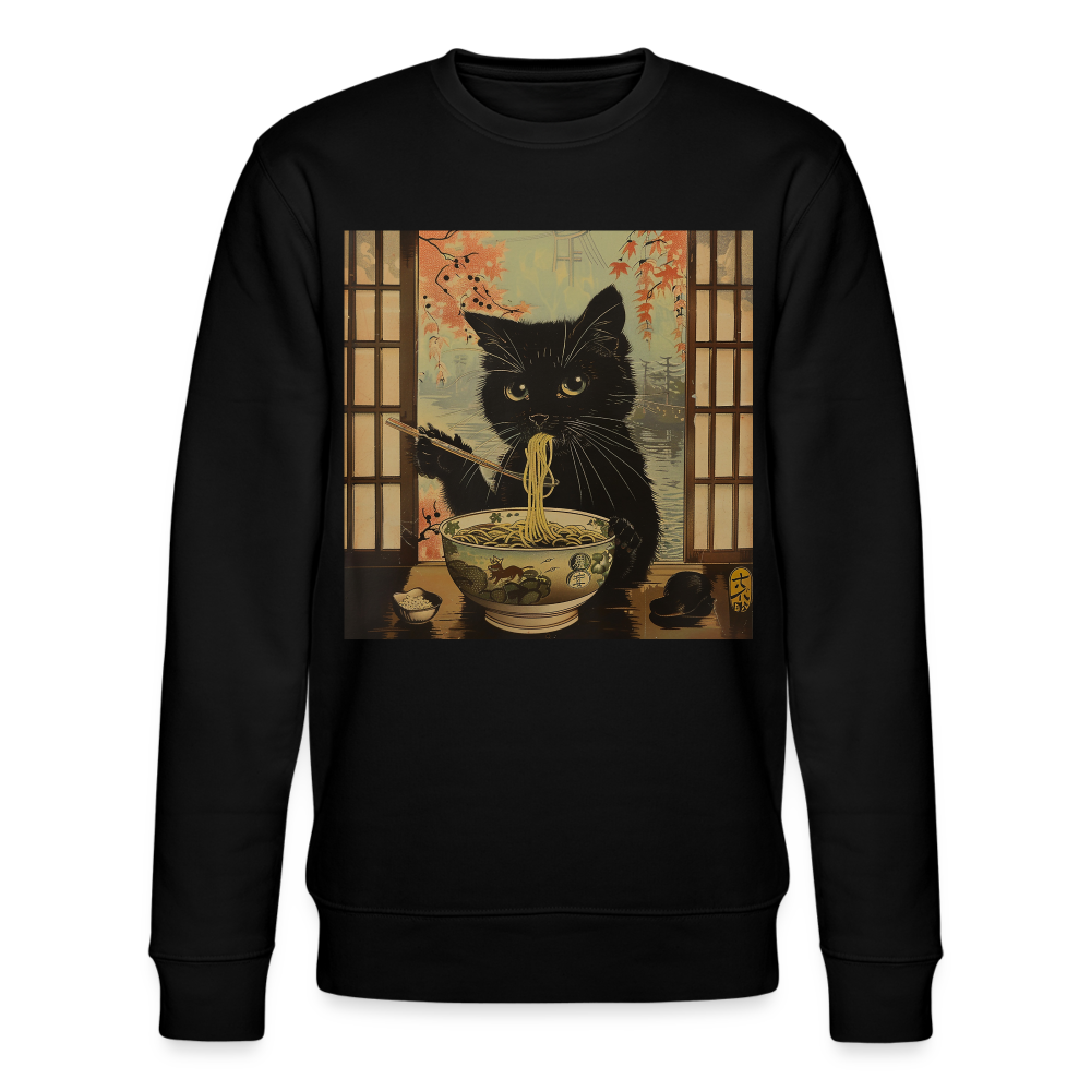 Ramenkatt, Ekologisk sweatshirt CHANGER unisex från Stanley/Stella - svart