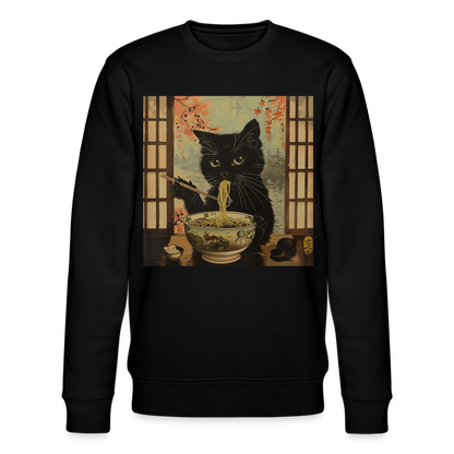 Ramenkatt, Ekologisk sweatshirt CHANGER unisex från Stanley/Stella - svart