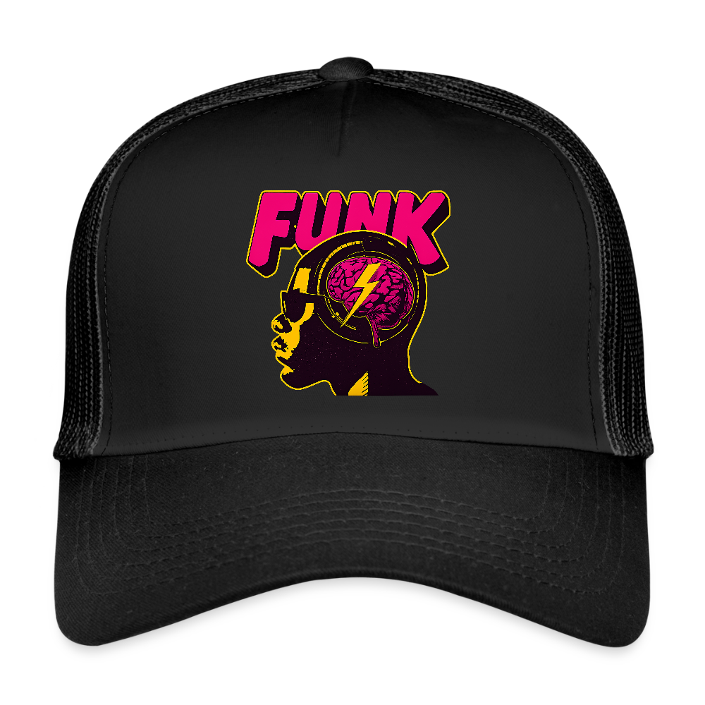 Funk Head, Trucker Cap - svart/svart