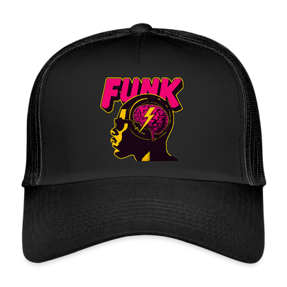 Funk Head, Trucker Cap - svart/svart
