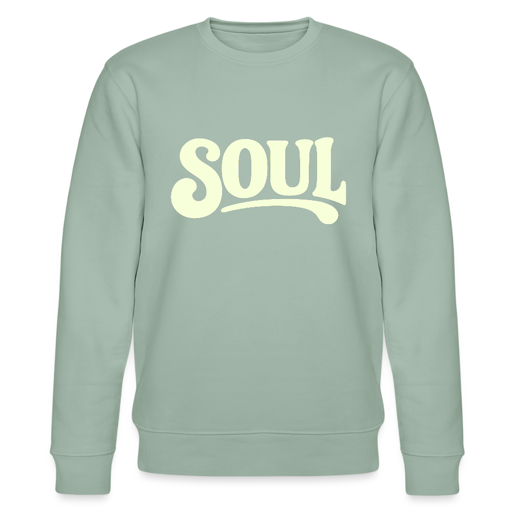 All About Soul, Ekologisk sweatshirt CHANGER unisex från Stanley/Stella - ljus grågrön