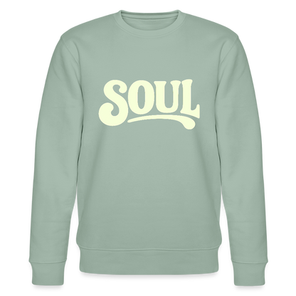 All About Soul, Ekologisk sweatshirt CHANGER unisex från Stanley/Stella - ljus grågrön