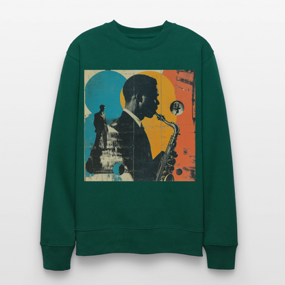 Smooth & Swinging, Ekologisk sweatshirt CHANGER unisex från Stanley/Stella - skogsgrön