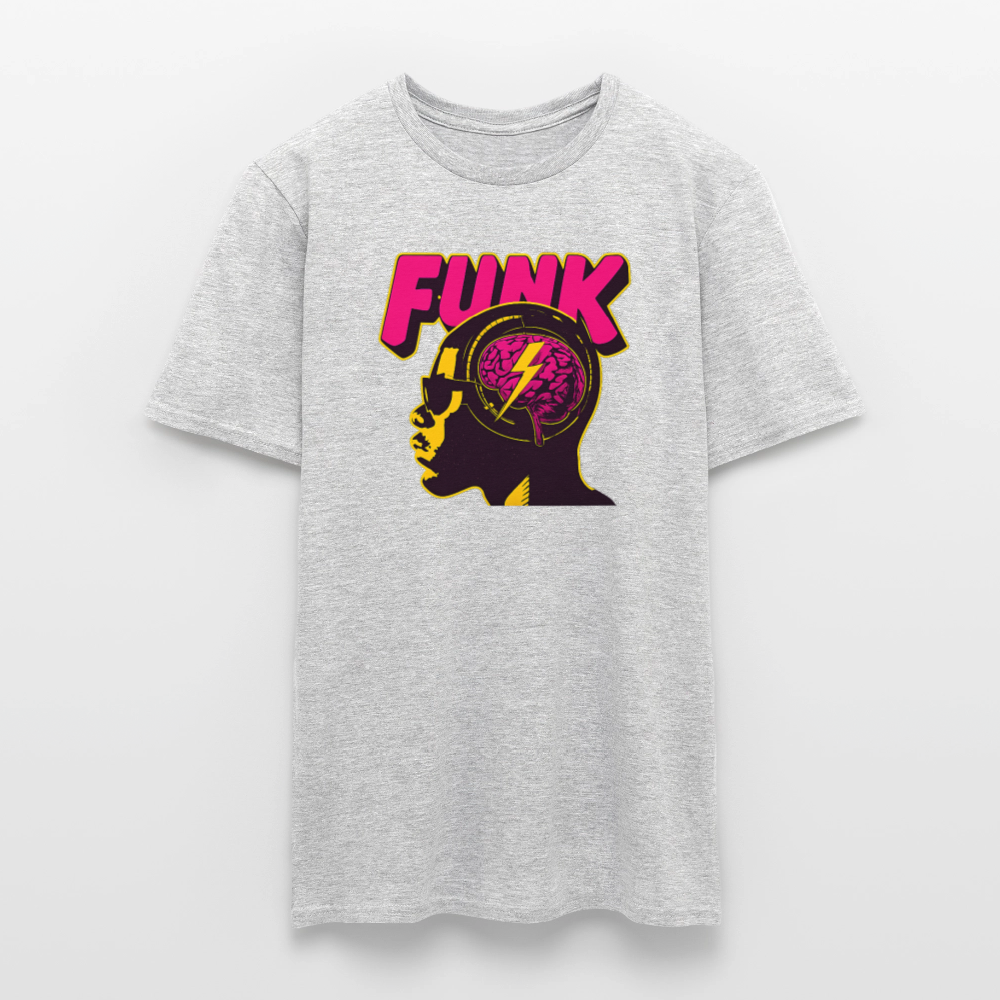 Funk Head, T-shirt herr - gråmelerad