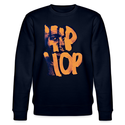 Raised on Boom Bap, Ekologisk sweatshirt CHANGER unisex från Stanley/Stella - marinblått