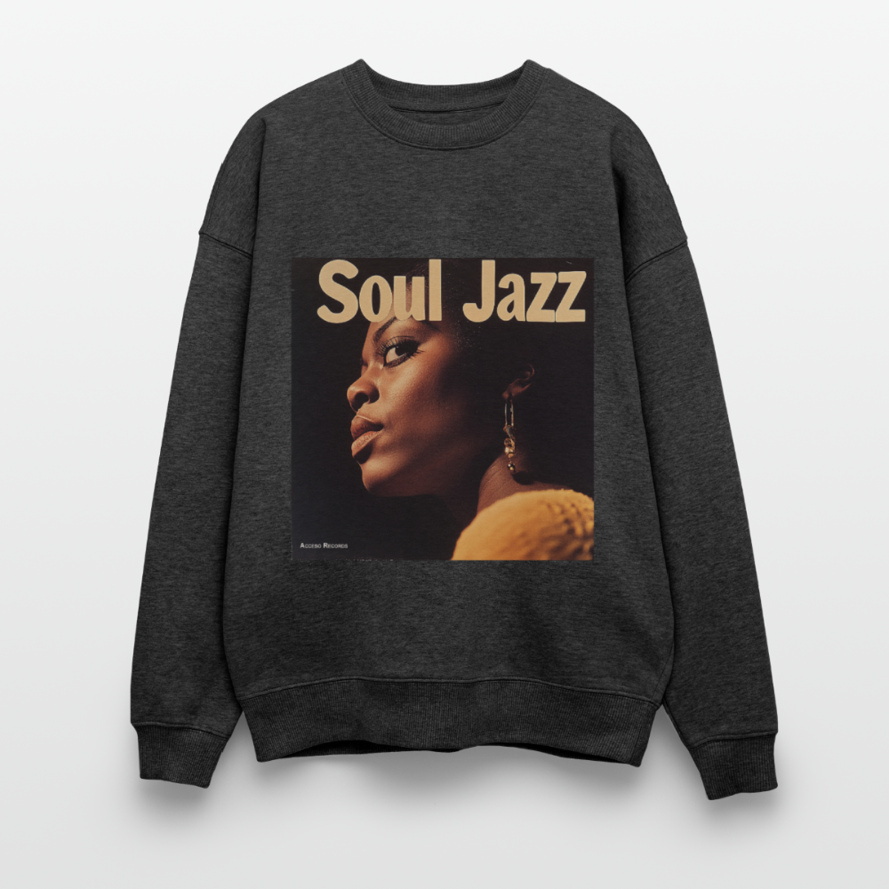 Acceso's Soul Groove: Jazz with a Beat, Ekologisk oversizetröja RADDER unisex från Stanley/Stella - mörkgråmelerad