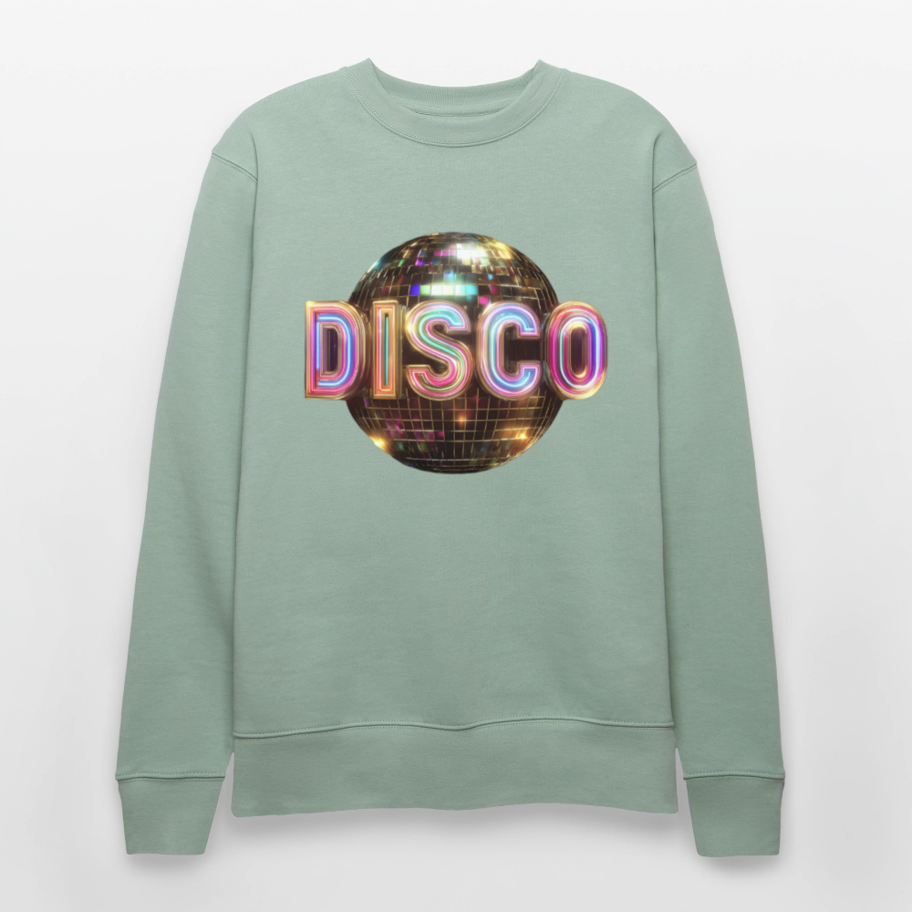 Disco Dreamscape, Ekologisk sweatshirt CHANGER unisex från Stanley/Stella - ljus grågrön