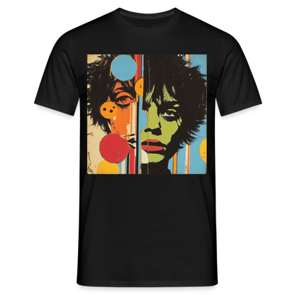 Split Faces, T-shirt herr - svart