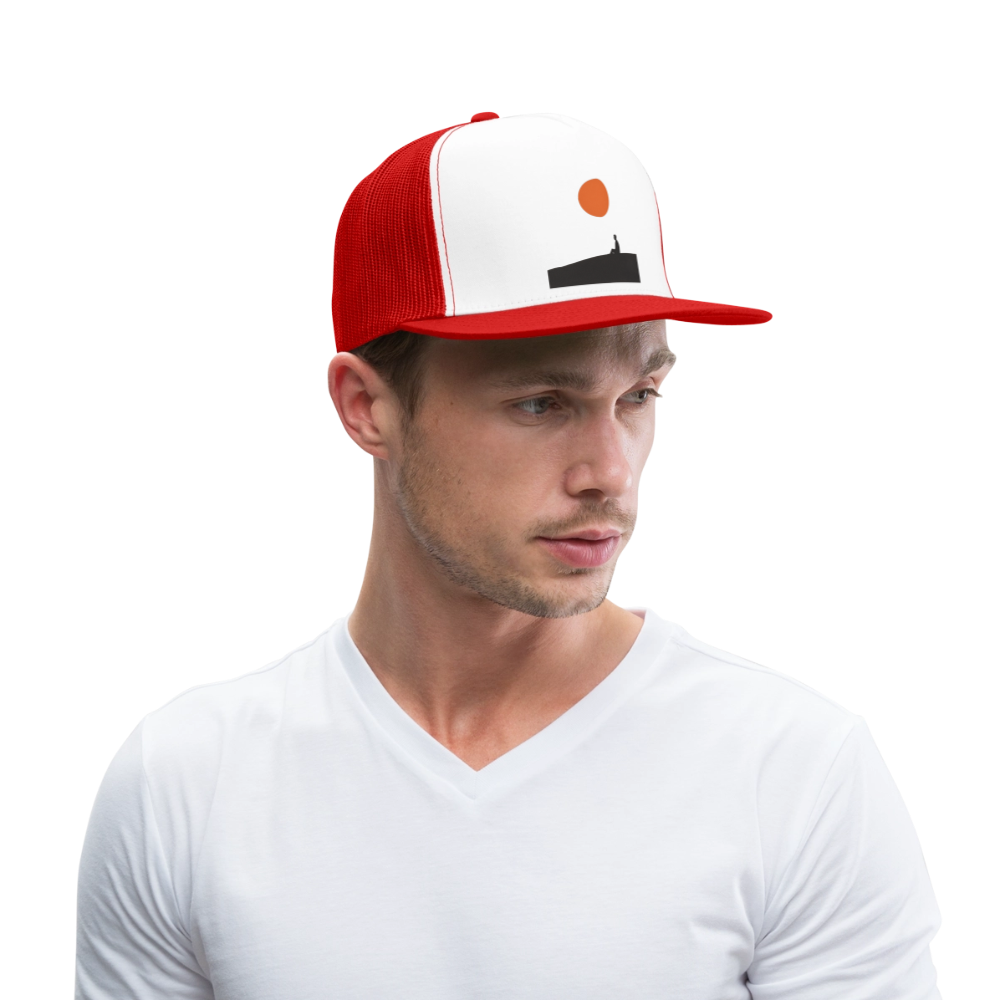 Under the sun, Trucker Cap - vit/röd