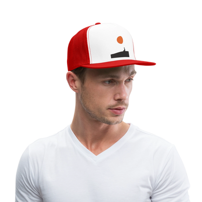 Under the sun, Trucker Cap - vit/röd